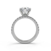 Abbigail 6 Prong Solitaire Cushion Cut Diamond Engagement Ring - Nivetta